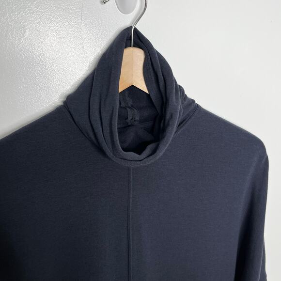 Kit And Ace Womens Doublestacked Turtleneck Sweater Dress 6 Navy Long Sleeve - Picture 6 of 11